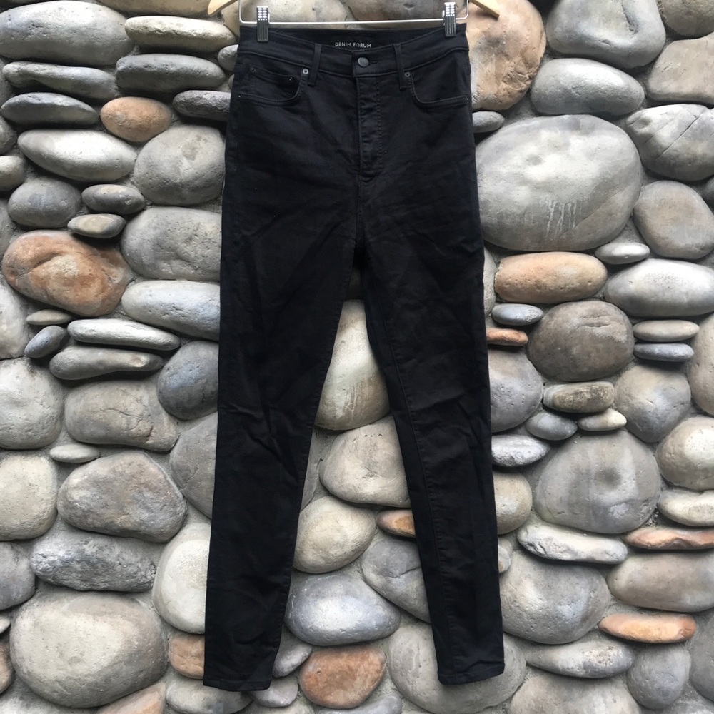 Denim Forum Lola High Rise Skinny Jeans 28